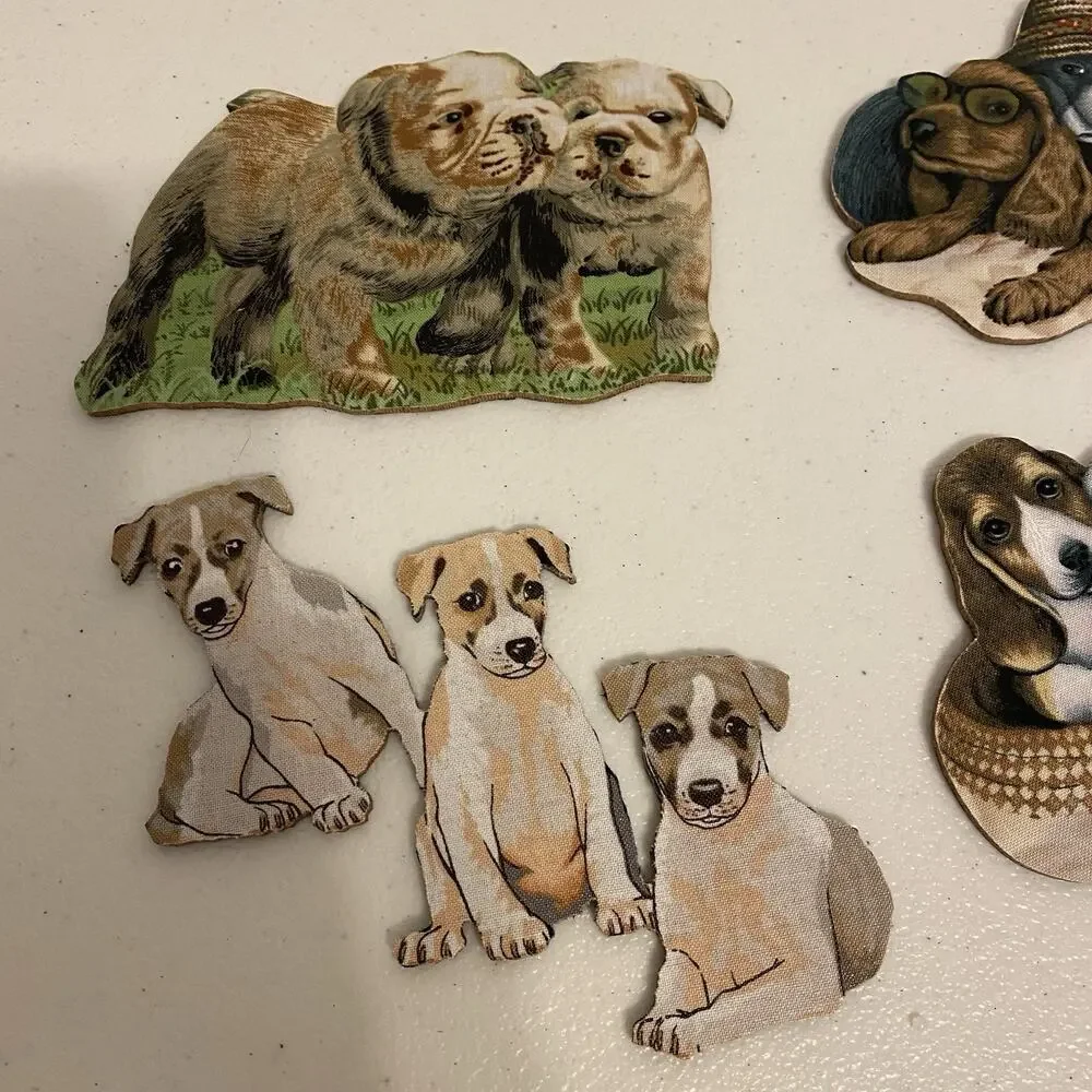 c 1880 Victorian Collections Die Cut DOGS Lover Antique Scrap Ephemera 3